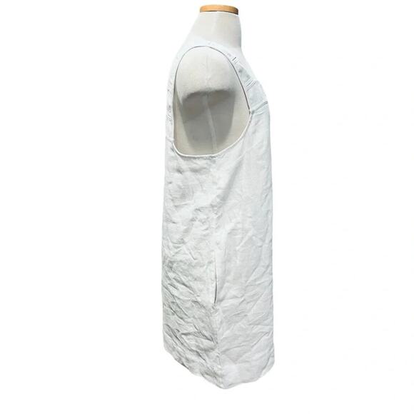 Madewell Embroidered Tank Mini Dress in Linen Size 14 NWT - Picture 4 of 8